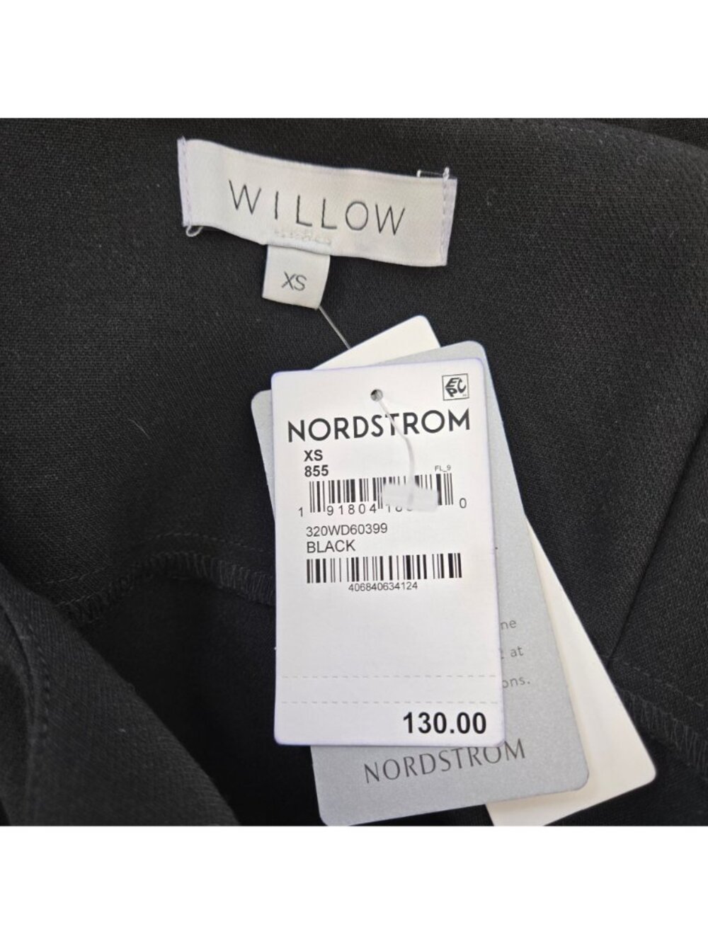 NWT Willow Little Black Midi Shift Dress Size XS - Picture 3 of 8